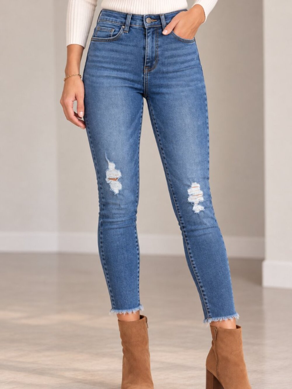 Noisy May LEXI Skinny Jeans W28 L30 Blue